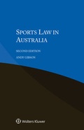 Cover: Sports Law in Australia - Kluwer Law International