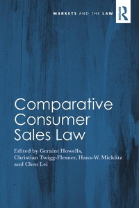 Abbildung von: Comparative Consumer Sales Law - Routledge