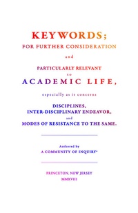 Enlarge image Cover: Keywords; - Princeton University Press