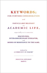 Enlarge image Cover: Keywords; - Princeton University Press