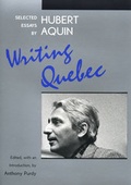 Cover: Writing Quebec - University of Alberta Press