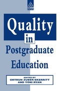 Cover: Quality in Postgraduate Education - Routledge
