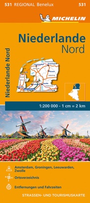 Abbildung von: Michelin Niederlande Nord - Michelin Editions des Voyages