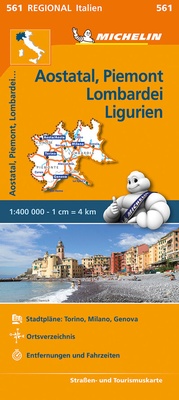 Abbildung von: Michelin Aostatal, Piemont, Lombardei und Ligurien - Michelin Editions des Voyages
