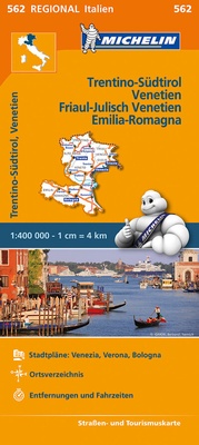 Abbildung von: Michelin Trentino-Südtirol,Venetien, Friaul-Julisch Venetien, Emilia Romagna - Michelin Editions des Voyages