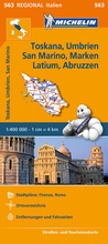 Cover: Michelin Toskana, Umbrien, San Marino, Marken, Latium, Abruzzen - Michelin Editions des Voyages