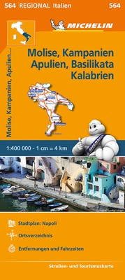 Abbildung von: Michelin Molise, Kampanien, Apulien, Basilikata, Kalabrien - Michelin Editions des Voyages