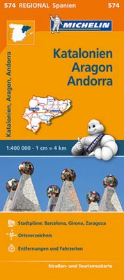 Abbildung von: Michelin Katalonien, Aragon, Andorra - Michelin Editions des Voyages