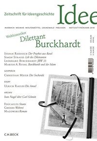 Abbildung von: Zeitschrift für Ideengeschichte Heft XII/1 Frühjahr 2018 - C.H.BECK