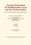 Cover: Sanskrit-W&ouml;rterbuch der buddhistischen Texte aus den Turfan-Funden. Lieferung 29 - Vandenhoeck & Ruprecht