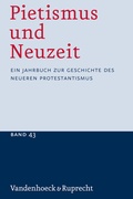 Cover: Pietismus und Neuzeit Band 43 - 2017 - Vandenhoeck & Ruprecht