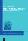 Cover: Hermeneutiken - De Gruyter