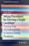 Cover: Voting Procedures for Electing a Single Candidate - Springer