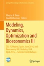 Cover: Modeling, Dynamics, Optimization and Bioeconomics III - Springer
