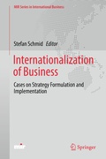 Cover: Internationalization of Business - Springer