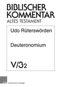 Cover: Deuteronomium (13,1-19) - Vandenhoeck & Ruprecht
