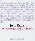 Cover: JOHN KEATS - Ballade, Oden, Sonette, LAMIA - EDITION SIGNAThUR