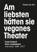 Cover: Am liebsten h&auml;tten sie veganes Theater. Frank Castorf - Peter Laudenbach - Theater der Zeit