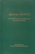 Cover: Analogon Rationis - University of Alberta Press