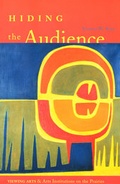 Cover: Hiding the Audience - University of Alberta Press
