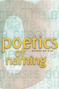 Cover: Poetics of Naming - University of Alberta Press