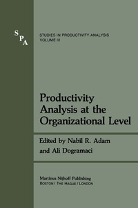 Enlarge image Cover: Productivity Analysis at the Organizational Level - Springer