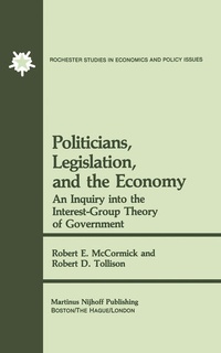Enlarge image Cover: Politicians, Legislation, and the Economy - Kluwer Academic Publishers