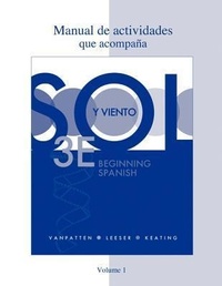 Enlarge image Cover: Workbook/Lab Manual (Manual de actividades) Volume 1 for Sol y viento - McGraw-Hill Professional