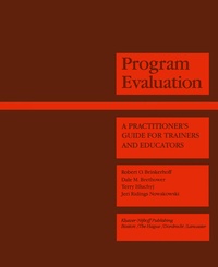 Enlarge image Cover: Program Evaluation - Kluwer Academic Publishers
