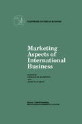 Cover: Marketing Aspects of International Business - Springer
