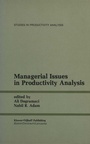 Cover: Managerial Issues in Productivity Analysis - Kluwer Academic Publishers