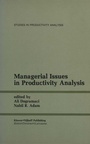 Cover: Managerial Issues in Productivity Analysis - Springer