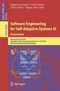 Cover: Software Engineering for Self-Adaptive Systems III. Assurances - Springer