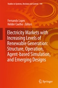 Cover: Electricity Markets with Increasing Levels of Renewable Generation: Structure, Operation, Agent-based Simulation, and Emerging Designs - Springer