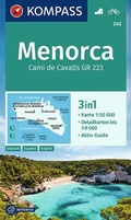 Cover: KOMPASS Wanderkarte 243 Menorca 1:50.000 - KOMPASS-Karten