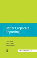 Cover: Better Corporate Reporting - Routledge