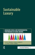 Cover: Sustainable Luxury - Routledge