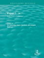 Cover: English 7 - 14 (1991) - Routledge