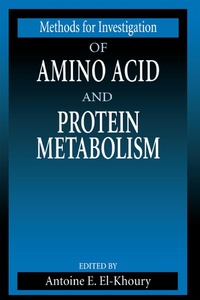Abbildung von: Methods for Investigation of Amino Acid and Protein Metabolism - CRC Press