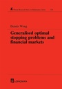 Cover: Generalized Optimal Stopping Problems and Financial Markets - Routledge
