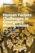 Cover: Human Factors Challenges in Emergency Management - CRC Press