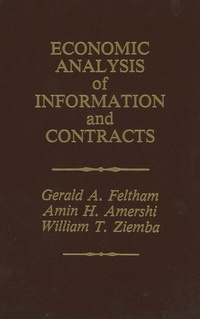 Enlarge image Cover: Economic Analysis of Information and Contracts - Springer