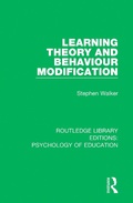 Cover: Learning Theory and Behaviour Modification - Routledge