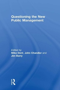 Enlarge image Cover: Questioning the New Public Management - Routledge