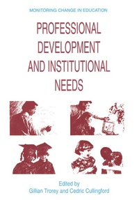 Enlarge image Cover: Professional Development and Institutional Needs - Routledge