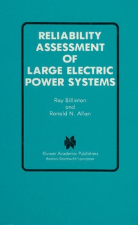 Enlarge image Cover: Reliability Assessment of Large Electric Power Systems - Kluwer Academic Publishers