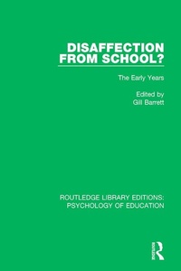 Abbildung von: Disaffection from School? - Routledge