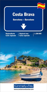 Abbildung von: Kümmerly+Frey Regional-Strassenkarte Costa Brava 1:200.000 - Hallwag Kümmerly+Frey