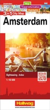 Cover: Hallwag Stadtplan Amsterdam - Hallwag K&uuml;mmerly+Frey