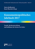 Cover: Konsumentenpolitisches Jahrbuch 2017 - Verlag &Ouml;sterreich